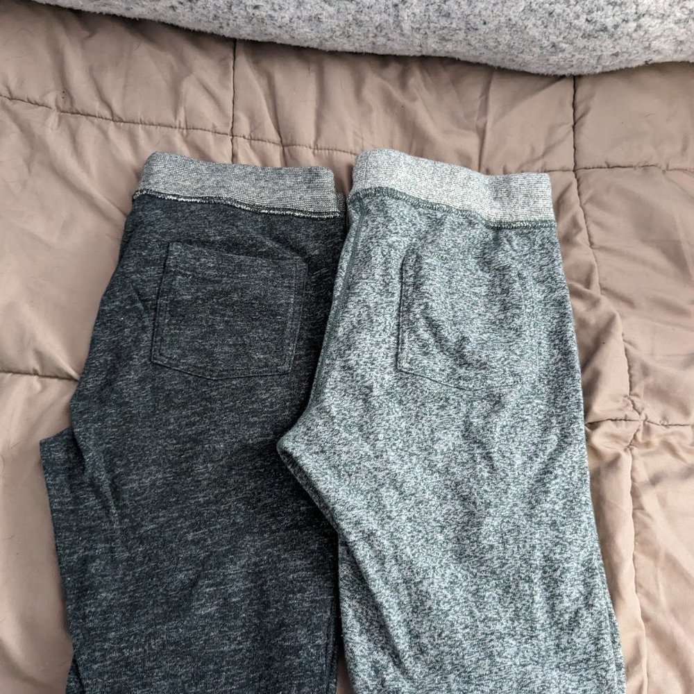 2 pair lot of J Crew heavyweight knit pants in medium
